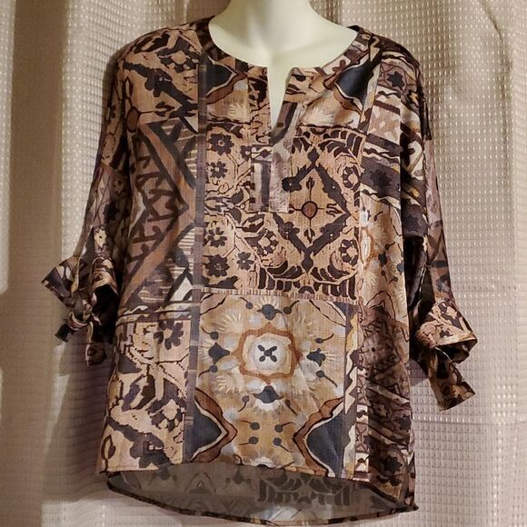 Chicos Blouse Size 1 - Picture 1 of 7